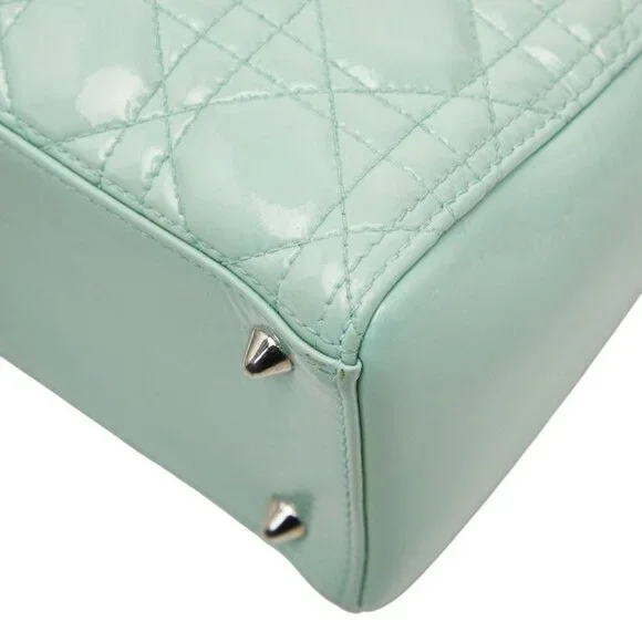 Dior Cannage 2-Way Shoulder Bag Mint Green - Picture 5 of 10